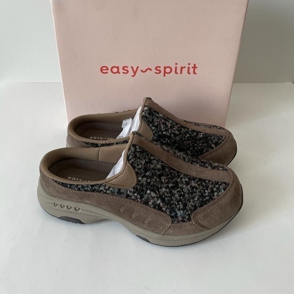 Nib Easy Spirit Traveltime Slip on Dark Taupe- Multi Clogs - Picture 7 of 9